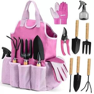 Ensemble d'outils horticoles industriels, kit d'outils <span class=keywords><strong>de</strong></span> jardinage extérieur 9 pièces avec <span class=keywords><strong>ciseaux</strong></span> pour les parterres <span class=keywords><strong>de</strong></span> fleurs et les jardins potagers - Product Image 4