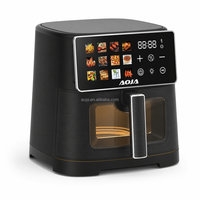 Four à Friture à Air Chaud Numérique Grande Capacité 8L avec Fenêtre de Visualisation et Contrôle Tactile Couleur – Personnalisation OEM Acceptée