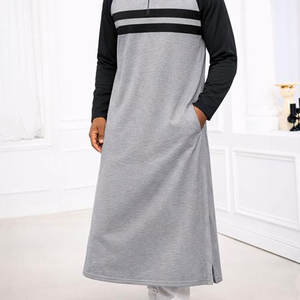 Vêtements islamiques de haute qualité pour hommes arabes musulmans, Thobe personnalisé avec manches longues ou courtes, Daffah, vente en gros, design avec poches - Product Image 4