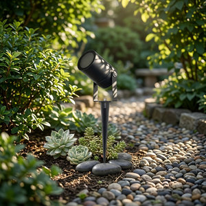 Projecteur LED en aluminium étanche IP65 GU10 à angle réglable, faisceau de 36°, pour extérieur, jardin, pelouse, paysage, éclairage d'arbre - Product Image 2
