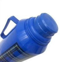 Termo de Vacío de Plástico de 1.2L de Buena Calidad con Interior de Vidrio Aislado, Diseño Ecológico y Pantalla de Temperatura