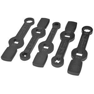 Juego de 5 llaves de anillo de impacto SW-Stahl 00250l 24-26mm 24-26mm 24-26mm 24-26mm 24-26mm 24-26mm - Product Image 1