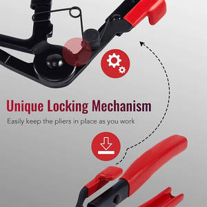 Motor Tech <span class=keywords><strong>pince</strong></span> de serrage de tuyau longue portée fil ressort <span class=keywords><strong>pince</strong></span> de serrage de tuyau réparation Auto Tool Set KIT Box - Product Image 5