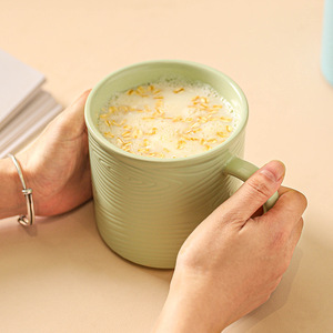 Wholesale minimalist wood grain <b>ceramic</b> mugs, high-value mugs, office drinking <b>cups</b>, household mouthwash <b>cups</b> - Product Image 1