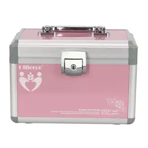 Kleine Medicatie Lock Box Met Key Afsluitbare Geneeskunde Box Organizer Roze Ehbo Doos Voor Medische Benodigdheden
