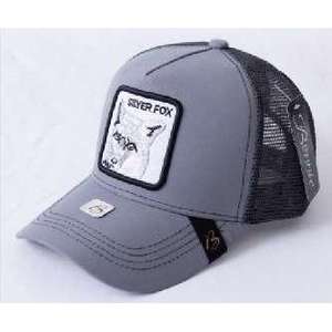 Casquette Trucker RIVER FOX en tissu mesh, 6 panneaux, réglable, unisexe, décontractée, printemps-été, respirante, imperméable, avec panneau avant brodé - Product Image 1