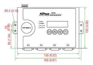 MT-GW NPort 5430 DEVICE SERVER 5 พอร์ต RS-232/422/485 LAN 10/100Mbps ตัวแปลงอีเธอร์เน็ต IP20 รองรับราง DIN การออกแบบไร้พัดลม - Product Image 2