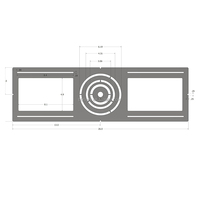 Lot de 72 plaques de fixation neuves pour construction, trous de 3, 4 et 6 pouces, en fer galvanisé, support de fixation brut en fer plat, support de lampe à plaque, certifié ETL