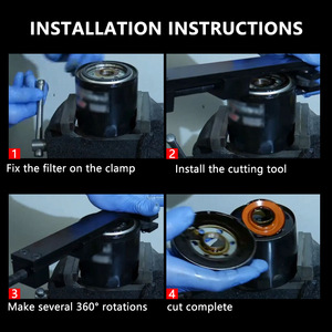 Car <b>Oil</b> <b>Filter</b> Cutter <b>Tool</b> 275Mm Steel Hand Operated For 5 1 2 Inch Ls <b>Filter</b> - Product Image 5
