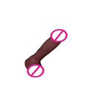 Dildo réaliste à double couche souple pour femme, en silicone liquide simulé, étanche, vibrant, dispositif de masturbation, produits sexuels Amazon