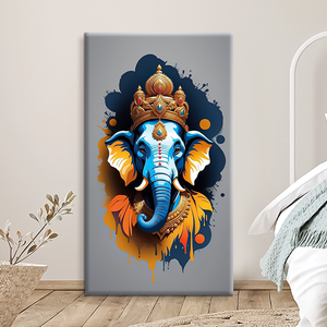 لوحة قماشية تزيينية لصورة فيل، ملصق للمنزل، مناسبة لتعليقها في قاعة المدخل وغرفة المعيشة - Product Image 2