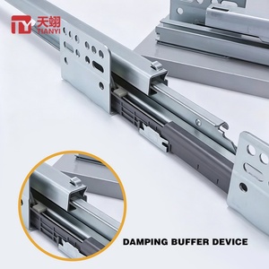 TIANYI Bottom Mount Full Extension <b>Drawer</b> <b>Slide</b> Soft Close Concealed Undermount <b>Slide</b> for Kitchen Cabinet Wardrobe <b>Drawer</b> - Product Image 2
