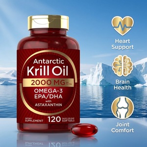 100%純粋南極オキアミ油2000mg 非遺伝子組み換え グルテンフリー ソフトジェル 関節と免疫力サポート プライベートラベルサプリメント - Product Image 2