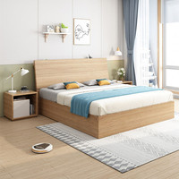 Meubles en bois de design italien moderne, lits grand format, écologiques, rangement sous le lit