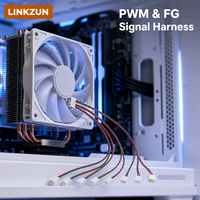 Câble de signal PWM FG pour ventilateur, pas de 1,25 mm, faisceau de câbles 2-15 broches pour ventilateur de refroidissement de serveur informatique