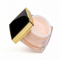 Ensemble de pots cosmétiques en acrylique et flacons de lotion 10g-50g 15ml-50ml, sérigraphiés, avec bouchon à vis, couleurs et logo personnalisables, pour soins de la peau, classique