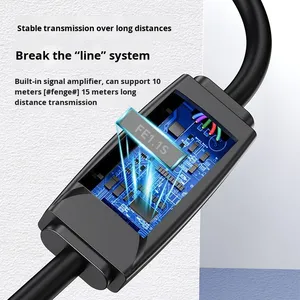 Cable de conexión de impresora de teléfono móvil 20M 30m USB 2,0 Datos de Puerto cuadrado AM/BM con amplificador de señal PVC - Product Image 3