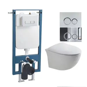Slim Frame Concealed Cistern for WC Wall-hung toilet Squatting Toilet Toilet Water Tank with Installation Iron Concealed Cistern