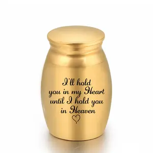 Toptan küçük çömleği evcil-Urn Jewelry For Pets /Human Mini Cremation Urn Small Keepsake Memorials Jar Memorial Urn Pendant