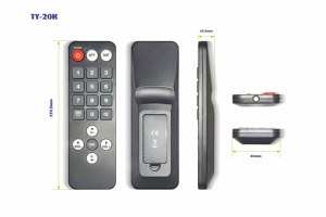 Control Remoto Inalámbrico IR para TV con Botones Grandes, Marca <span class=keywords><strong>Telesystem</strong></span> Original, Funciona con Pilas AAA, Plástico, Certificado ROHS, 1 Año de Garantía, Electrodomésticos - Product Image 3