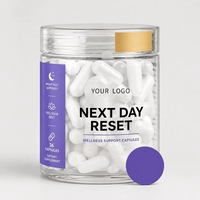 Capsules de récupération après l'alcool 36 capsules Soulagement le lendemain Réduit les symptômes de la gueule de bois de 50% Prendre avant le lit Réveil rafraîchi