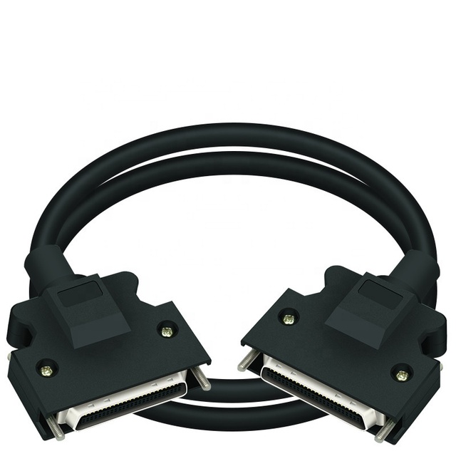 SCSI Cable HPCN50 Pin SCSICN50 50 Pin Servo Data Connector Extension Cable Small CN50 Male/Male Wire Customized Length