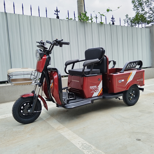 Mini Passenger Three Wheeled Electric Vehicle Convenient for Picking up and Dropping off Children, Small Family Car