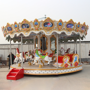 Manège pour enfants en forme de cheval de carrousel, fabriqué en usine, à vendre - Product Image 3