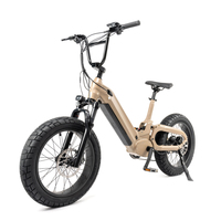 Vélo électrique Mario vintage gris beige gros cadre de vélo électrique de montagne avec moteur de moyeu arrière Bafang 250w suspension complète
