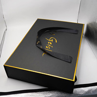 Boîte cadeau magnétique de luxe personnalisée avec logo en relief, boîte rigide pliable en carton épais pour sous-vêtements, chaussettes, vêtements