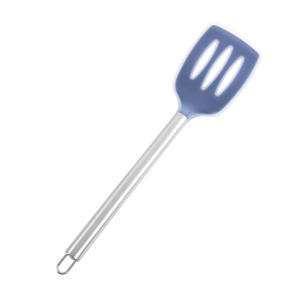 Set di utensili da cucina in acciaio inossidabile e silicone, 4 pezzi, cucchiaio, spatola, colino, mestolo <span class=keywords><strong>per</strong></span> cucina in stile cinese - Product Image 2