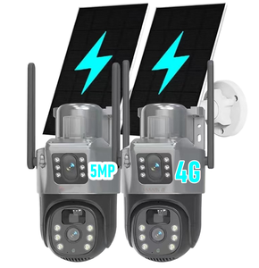 Câmera de Segurança Wifi com Cartão SIM 12MP HD à Prova d'Água 3K Lente Dupla Visão Noturna para Casa Exterior Sem Fio Wifi PTZ Alimentada por Energia Solar CCTV - Product Image 3