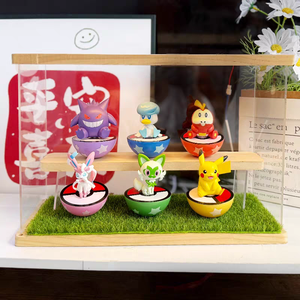 XX 26 Offre Spéciale Figurines Anime Originales Pokémon Assises Boîte Mystère Eevee Pika Gengar Jouets Ornementaux en PVC pour Décoration - Product Image 2