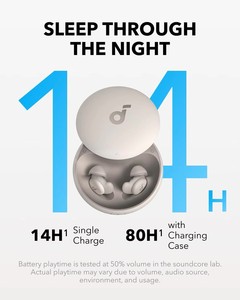Soundcore <b>Sleep</b> A20 by Anker <b>Sleep</b> Earbuds, 30dB High-Frequency Noise Reduction, Small Earplugs for Side Sleepers, 80H Playtime - Product Image 4