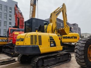 Excavatrices d'occasion Komatsu Pc56-7 d'origine japonaise, mini-excavatrice Pc56-7, équipement de construction en parfait état à vendre - Product Image 5