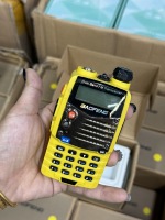 50% de réduction sur le talkie-walkie jaune Baofeng UV5RA UV-5RA 5W avec deux touches PTT, moniteur de canal, VOX, 128 canaux UHF VHF, radio analogique amateur