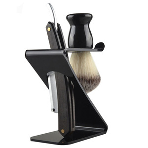 Soporte de acrílico en forma de Z para afeitadora, organizador de almacenamiento para afeitado facial masculino - Product Image 4