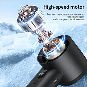 Nuevo mini ventilador de alta velocidad con ajuste continuo, mini ventilador portátil con pantalla digital - Product Image 2