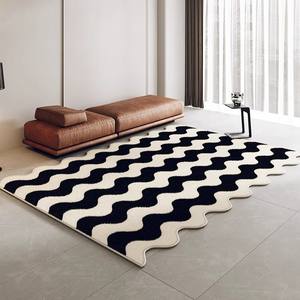Tapis rectangulaire moderne Wan Xinlong, imitation cachemire, résistant aux taches, lavable à la main, nettoyage localisé, directement du fabricant - Product Image 4