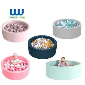 Ballebad schaum schwamm party kinder ausrüstung meereskugel bulk faltbar rutsche groß baby weiches spiel schaum indoor ball pit