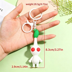 Cartoon Toy Story PVC Silikon <span class=keywords><strong>Pikmin</strong></span> Puppen Schlüsselanhänger Mädchen Taschenanhänger Kinder Geburtstag Greifmaschine Werbegeschenk - Product Image 5