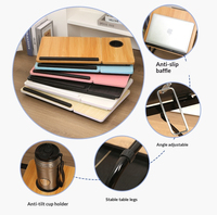 Bureau pliable pour ordinateur à cinq niveaux réglables pour lit
