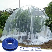 Œillets de bâche durables 56766-Gris, boutons pneumatiques en plastique pour couverture solaire de piscine, camping et randonnée en extérieur, diamètre 28 mm, base incluse