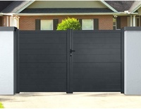 Portail coulissant automatique en aluminium pour villa, style moderne, design personnalisé, installation facile, pour allée de garage