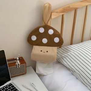 Wall-mounted <b>Paper</b> Towel Holder Fabric Cute Mushroom <b>Tissue</b> Bag Hanging <b>Tissue</b> Organizer for Home Kitchen - Product Image 2