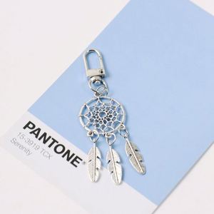 Customized Natural Crystal Dreamcatcher Crystal Pearl DIY Tassel Keychain - Product Image 2