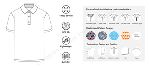 เสื้อโปโลเด็กพิมพ์ลายทั้งตัว แขนสั้น สปอร์ต สวมใส่สบาย ทรงหลวม สไตล์ลำลอง เหมาะสำหรับกอล์ฟ พร้อมโลโก้  รับสกรีนโลโก้ตามแบบ - Product Image 5