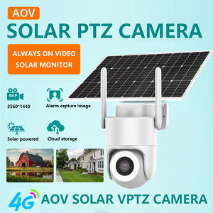Caméra sans fil <span class=keywords><strong>solaire</strong></span> 4MP avec batterie, caméra de sécurité extérieure <span class=keywords><strong>WiFi</strong></span> 4G, caméra CCTV <span class=keywords><strong>solaire</strong></span> PTZ, caméra réseau CCTV - Product Image 4