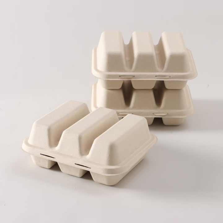 Hot Sale Customized Takeaway Biodegradable Sugarcane Bagasse Taco ...