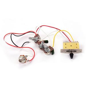 ชุดสายไฟกีตาร์ไฟฟ้า1ชุดเปลี่ยนสาย2โทน1แจ็ค500K สวิตช์สลับ5ทางสำหรับกีตาร์สตราโตแคสเตอร์ - Product Image 1